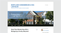 Desktop Screenshot of marylandcondominiumlaw.net