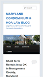 Mobile Screenshot of marylandcondominiumlaw.net